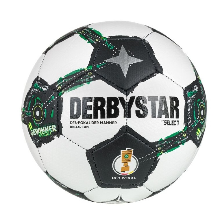 Derbystar Leisure Ball DFB MINIball Brilliant v25 (Circumference: 47cm) white/black/green - 1 piece